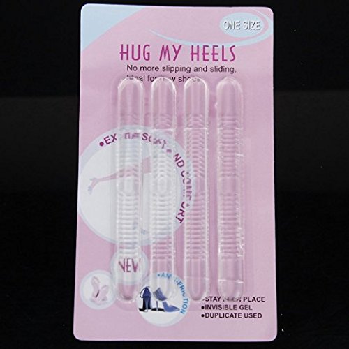 maltonyo17 2 Paar Unsichtbar Slim Gel Aufkleber Streifen für Sandalen High Heels (transparent)