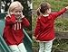 Green Nippers Baby Girl's Organic Cotton Smock Top Long Sleeve T-Shirt Rustic Red 6 - 12 Months