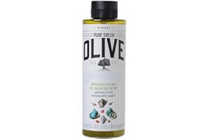 KORRES Olive Sea Salt nawilżający żel pod prysznic dla gładkiej skóry, z oliwą z oliwek, wegański, 250 ml