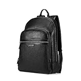BISON DENIM Lederrucksack Hochschule Schulranzen Laptoptasche Reiserucksack...