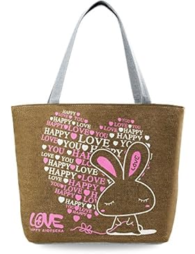 große EKO – Tasche Einkaufstasche Shopperbag Eule Frühlings – Farben Eulen