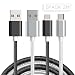 Produktbild MaxiRel Android 2Pack 2M / 6.5ft Kabel 2.0 USB Kabel Hohe Qualität Datenkabel Ladekabel Micro USB Kabel Verwicklungssicheres Schnelladekabel ür Samsung, Hauwei, HTC, Xiaomi, LG, Android Smartphone und mehr Silber und Schwarz