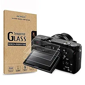 (3 Pack) LCD Screen Protector, Akwox Optical 9H Tempered Glass Screen Protective Firm For Sony Alpha A5000 A6000 A6300 NEX-3 NEX-5 NEX-7 DSLR Camera