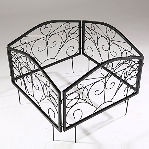 4 St. Zaun Rankzaun Rankhilfe Rankenbogen Rankgitter 57,5 x 46 cm JL1072 - 5