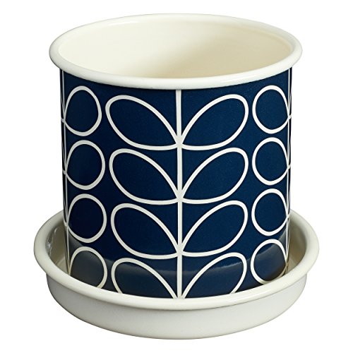 Orla Kiely Medium Linear Stem „Grau Design“ Pflanztopf – Mehrfarbig - 2