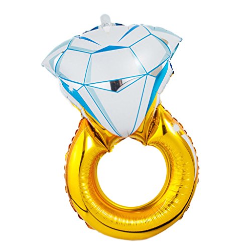 MagiDeal 43 Zoll Diamant Ring Form Ballon Helium Folie Ballon , Partei Hochzeit Valentinstag Deko , 43×31 Zoll - 7