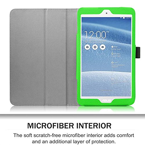 Fintie Asus ME181CX Folio Hülle Case – Slim Fit Schutzhülle Cover Tasche Etui für Asus ME181CX ProSieben Entertainment Pad 20,3 cm(8 Zoll) Tablet-PC (Asus MeMO Pad 8 ME181C), Grün - 6