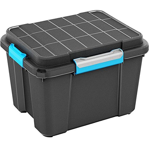 Kis 8433000 1521 01 Scuba Box Aufbewahrungsbox Kunststoff schwarz/blau 43 l