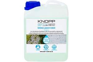 Knopp Grünbelagentferner, Algen- und Moosentferner, Algenvernichter, ideal auch für Holz und Kunststoff, gebrauchsfertig, 2l Nachfüllpack