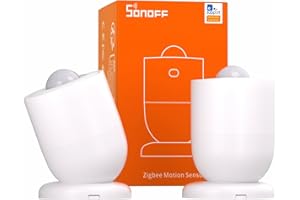 SONOFF SNZB-03P Détecteur de Mouvement ZigBee, Detecteur ZigBee 3.0 sans Fil, Détection 5 Secondes, Scène Intelligente, SONOFF Zigbee Bridge Requis, Compatible avec Alexa/Google Home(2 PACK)