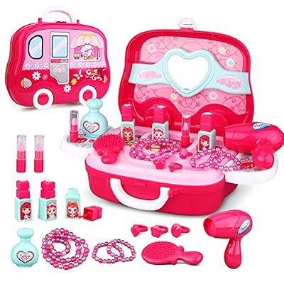 XC TOYS Kit de bijoux pour les filles-Princesse valise habiller ensemble jouet cadeau pour les enfants