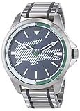 Lacoste Unisex Analog Quarz Uhr mit Edelstahl Armband 2010943