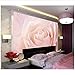 Produktbild Lvabc Großhandel Hellrosa Rose Blumen Wandbild 3D Wandbild Tapete Für Schlafzimmer Hochzeitsraum 3D Wandbild Fresko 3D Wandbilder-150X120Cm