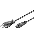 Cavo Di Alimentazione 0.5m PremiumCord – Prolunga IEC 320 C13 A C14, 10A 250V, Nero (confezione Da 2)