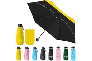 Vicloon Mini Umbrella, Pocket Umbrella, Sun Protection Umbrella, Outdoor UV Folding Umbrella, Small, Lightweight, UV Folding for Adults and Children