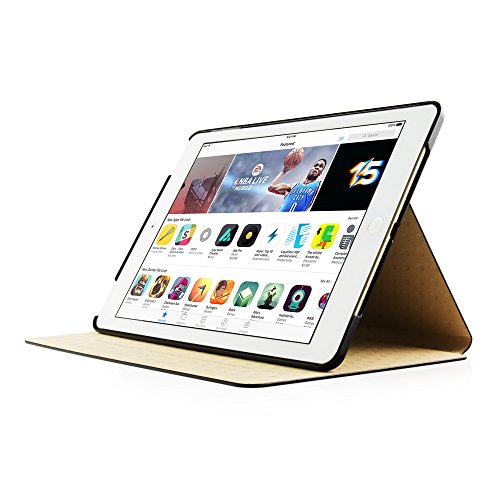 iPad Air Hülle, DEENOR Colour Series Premium PU Leder Ultra Slim Light Weight Auto aufwachen / Schlaf Funktion Schutzhülle Hülle für Apple iPad Air iPad 5. (Black circles) - 3