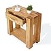 Produktbild Telefon-Tisch aus massiver Wildeiche mit 1 Schublade 90x78 cm | Eos | Designer Beistell-Tisch aus Wildeichen-Holz geölt natur 90cm x 78cm | Kleine Konsole für Ihren Flur Massivholz Eiche