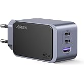 UGREEN Nexode Air 65W 3-Port GaN Fast Charger EU Hızlı Şarj Adapt&ouml;r&uuml;