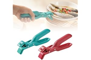 TOERJII Pince de Maintien Multi-Usage Anti-Brûlure pour Cuisine, 2024 New Clip anti-brûlure - En silicone antidérapant - Isolation thermique - Clip anti-brûlure - pour bols chauds - Assiettes (rot+grün)