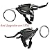 Produktbild Shimano Schalthebel V brake ST EF500 Set, Schalthebel Bremshebel mit Bremskabel, 7 fach Gangschaltung Bremskombination mit Ganganzeige, das Upgrade von EF 51, schwarz3×7 Gänge