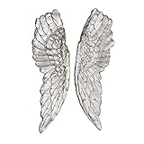 Farbe: antik-silber Casablanca Wand-Objekt Wings 2tlg. (59319)