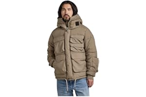 G-STAR RAW Field Hooded Puffer kurtka męska, Brązowy (Turf D199-273), XXL