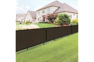 sanjianke-fs 1X5M Balcony Privacy Screen Apartment, Balcony Cover for Shade and Rain,Pet Enclosure Balcony Netting, Cat Balcony Guard Fence, Railing Shield Mesh, 90% Blockage (Brown)