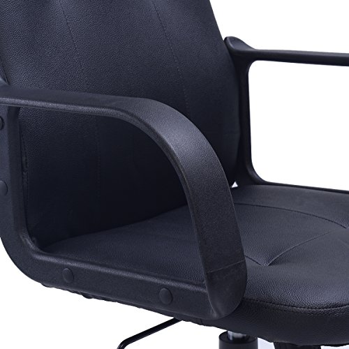 Sehr Komfort Bürostuhl Drehstuhl Schreibtischstuhl Chefsessel Schwarz (Schwarz) - 5