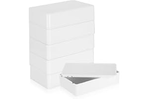 HAOCHEN 6 Stück Abzweigdose, Kunststoff Abdeckungen, Elektronik Gehäuse, Electronic Projekt Box Elektrozubehör Gehäuse für DIY Stromabzweigdose (weiß, 100x60x25mm)