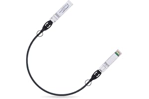 ‎IPOLEX 10G SFP+ Twinax Cable 0.5 m (1.64ft), SFP Patch Cable, Direct Attach Copper(DAC) Passive Cable for Cisco SFP-H10GB-CU0.5M, Meraki, Ubiquiti UniFi UC-DAC-SFP+, Mikrotik and More
