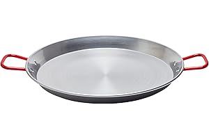 GARCIMA La Ideal 2898000 Paellera in Ferro Spazzolato, Diametro 55 cm