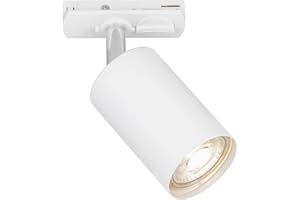 BRILONER - Schienensystem Rail Spotlight, schwenkbar, drehbar, kombinierbar, Zubehör, Tracklight, Spot, GU10, Deckenspot, Strahler, Deckenlampe, Deckenleuchte, 138x38x55 mm (LxBxD), Weiß