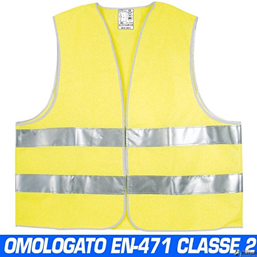 Preisvergleich Produktbild Stickerslab - Weste, Jacke, Signalgebung, gelb fluoreszierend, hohe Sichtbarkeit, Warnweste, Einheitsgröße