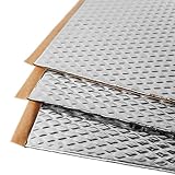 Propiedades del aislamiento acústico: espesor nominal: 2 mm; superficie total 3,4 m2; número de hojas por pack: 9 uds.; dimensiones nominales de lámina: 38 x 50 cm. Rodillo no incluido.