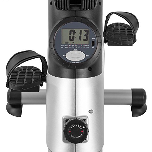 CAPITAL SPORTS Rowbi 3 in 1 Ruder-Fahrrad-Ergometer Seilzugtrainer (Metallrahmen für Belastung bis max 125 kg, platzsparende Aufbewahrung) silber-schwarz - 8