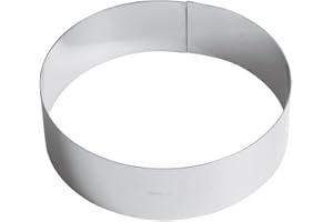 Paderno Anello per Torte/Coppapasta in Acciaio Inox 18/10, Diametro 20 cm, Altezza 6 cm