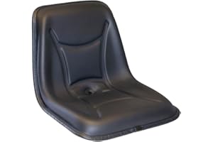 CARRETCAR EUROPEA ASIENTO UNIVERSAL TRACTOR CORTACÉSPED PVC Negro - Para Carretillas Elevadoras, Tractores, Toritos, Excavadoras, Maquinas Industriales, Maquina Ganadera, Motos Agrícolas