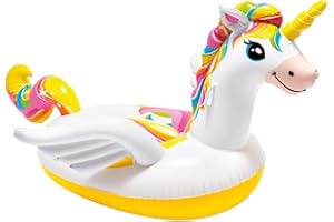 INTEX Flotteur gonflable de piscine licorne 200 x 137 x 96,5 cm Premium