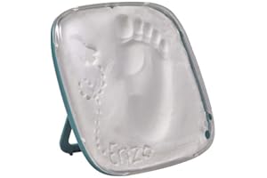 Baby Art Hello Baby Decorazione Cameretta Kit Impronta Neonato, Calco in Gesso per Mani e Piedi, Colore Galatic Green