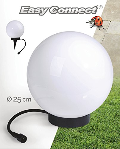 Easy Connect 64130 – 1x Gartenlichtkugel / 230V / 40W / 25 cm / Kugel / Gartenbeleuchtung / Outdoor - 4