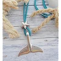 Walflosse mit Lederband