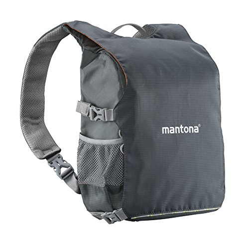 Mantona Elements Pro 30 Doble Mochila para cámara - Negro/Naranja