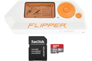 BARIUM ELECTRONICS Flipper Zero Starter Kit — Flipper Zero | Carte Micro SD 32 Go jusqu'à 120 Mo/s | Adaptateur MicroSD vers SD