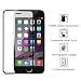 Produktbild iPhone 5 5S 5 C SE – screenzies® Full Kante zu Kante Curved 3D Titan Schwarz Metall Bordüre Rahmen gehärtetem Glas Displayschutzfolie