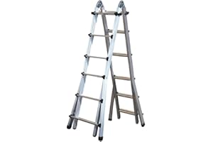 SICOS Scala telescopica 6+6 gradini alluminio multiuso uso professionale 146.607BB