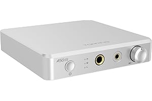 KGUSS Topping A50 III NFCA Headphone Amplifier Preamp - SE/BAL Input 6.35mm Single Ended 4.4mm Balanced Jack 3500mW x2 Powerful Output (Silver)