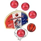Toplam 4 Top ile Oyuncak Basketbol Potası 36cm B&uuml;y&uuml;kBoy &Ccedil;ocuklara &Ouml;zel Duvara Kapıya Heryere Asılır