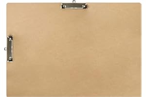 ZZYANGZZ Double Clip A3 Clipboards Hardboard Extra Large Clipboard A3 Clipboard Low Profile Clip Art Clipboard MDF Materials Drawing Clipboard