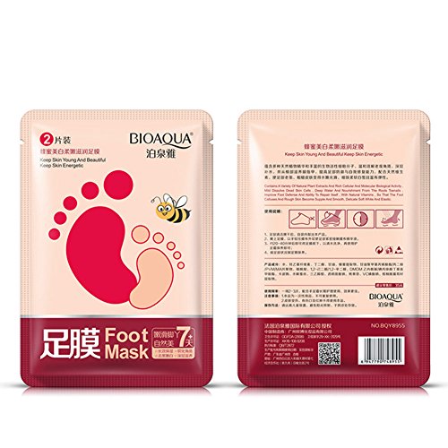 ROMANTIC BEAR Moisturizing Whitening Exfoliating Remove Dead Skin Foot Mask