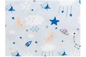 GM - Housse de Coussin Enfant 45x75, Multicolore, 100% Coton hypoallergénique, Lavable en Machine